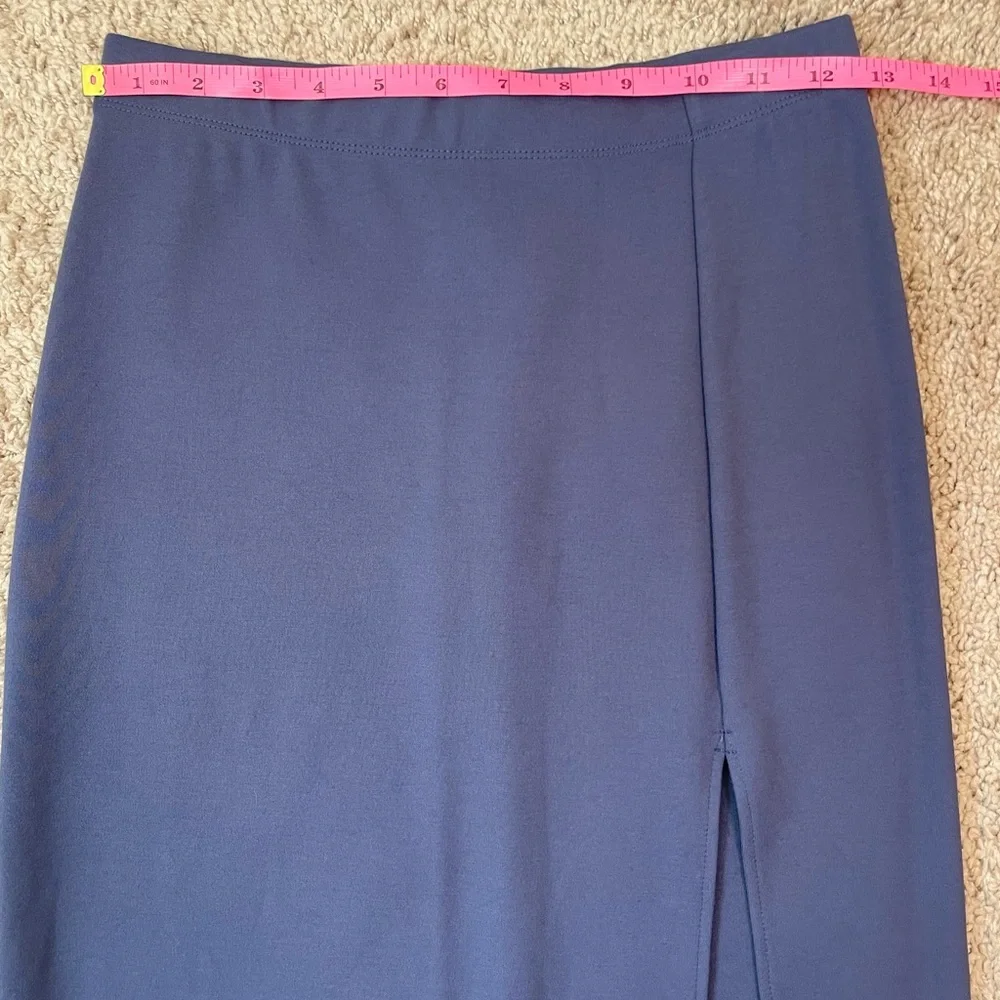 Aritzia Babaton Pencil Slit Pull-On Midi Skirt in Dive Blue Size 4